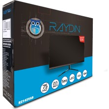 Raydın R2145VAB 21,5" 5ms, 75Hz, Full Hd, D-Sub, Hdmı, Frameless, Va LED Monitör (Siyah)