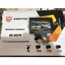 Kıngvox KV-3037R  7.tft  LED Oquad Dvr Monıtör    Ekranı Dörde Bölen