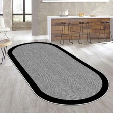 West Home Makinede Yıkanabilir Kaymaz Taban Leke Tutmaz Oval Salon Halısı Mutfak Halısı ve Yolluk