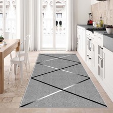 West Home Makinede Yıkanabilir Kaymaz Taban Leke Tutmaz  Salon Halısı Mutfak Halısı ve Yolluk
