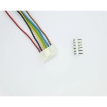 Sanec 3,96MM Kilitli 6 Pin Kablolu Konnektör Takım 20CM - 0,50MM
