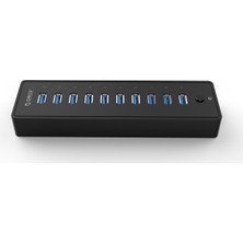 Orico Superspeed 10 Port USB Çoklayıcı USB Çoğaltıcı USB Hub, Siyah, P10-U3-V1