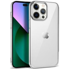Gritty iPhone 14 Pro Uyumlu Pixel Kenarları Parlak Telefon Kılıfı