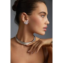 New Obsessions Crown Çivili İnci Küpe