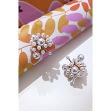 New Obsessions Crown Çivili İnci Küpe
