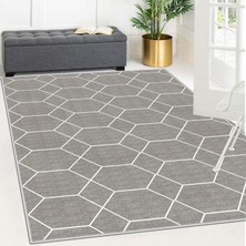 Confidence Home Makinede Yıkanabilir Kaymaz Taban Leke Tutmaz Salon Halısı Mutfak Halısı ve Yolluk