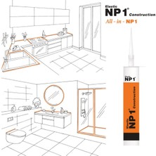 Np1 Ms Polimer Mastik Kartuş Limestone 290 ml
