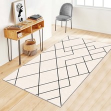 Confidence Home Makinede Yıkanabilir Kaymaz Taban Leke Tutmaz  Salon Halısı Mutfak Halısı ve Yolluk