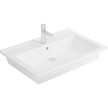 Newarc Silver Slim Etejerli Lavabo 55 cm