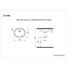 Idevit Hilton T.altı Lavabo 42X52