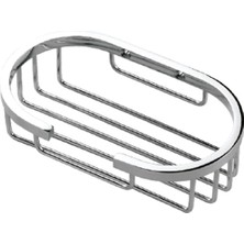 Duxxa Oval Tel Sabunluk Krom