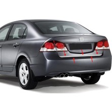 Honda Civic Uyumlu Bagaj Alt Çıta P. Çelik 2006-2011