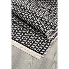 Canvas Rugs Natural Yıkanabilir Kaymaz Taban Modern Örgülü Dokuma Kilim