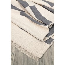 Canvas Rugs Çift Taraflı Makinada Yıkanabilir Modern Desenli Dokuma Kilim