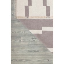 Canvas Rugs Çift Taraflı Makinada Yıkanabilir Modern Desenli Dokuma Kilim