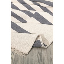 Canvas Rugs Çift Taraflı Makinada Yıkanabilir Modern Desenli Dokuma Kilim