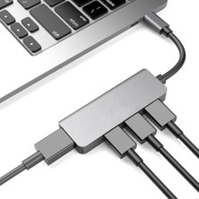 Hub Type-C & USB 3.0 4 In 1 Macbook Pc Uyumlu Adaptör Çoklayıcı Hub