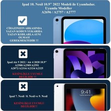 Z-Mobile iPad 10. Nesil 2022 10.9 Inç Uyumlu Şeffaf Koruyucu Tablet Kılıfı A2696 A2757 A2777