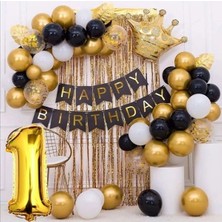 Çıtı Pıtı Store Kral Taçlı Doğum Günü Seti Happy Bırthday