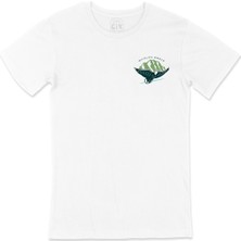 Cix Wild Life World Cep Logo Tasarımlı Beyaz Tişört