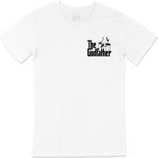 Cix The Godfather Cep Logo Tasarımlı Beyaz Tişört