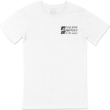 Cix Music Bring Harmony To The World Cep Logo Tasarımlı Beyaz Tişört
