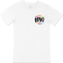 Cix All You Need Love Cep Logo Tasarımlı Beyaz Tişört
