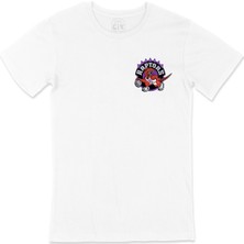 Cix Toronto Raptors Cep Logo Tasarımlı Beyaz Tişört