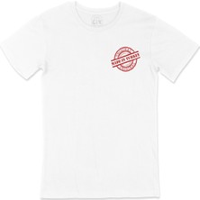 Cix Made In Turkey Original Cep Logo Tasarımlı Beyaz Tişört