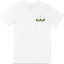 Cix Kurtarıcı Isa Cep Logo Tasarımlı Beyaz Tişört