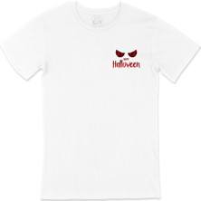 Cix Happy Hallowen Cep Logo Tasarımlı Beyaz Tişört