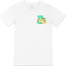 Cix Çocuğumun 3. Yaşına Özel  Cep Logo Tasarımlı Beyaz Tişört