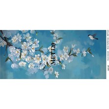 Lineart LA-MET320 Pirinç Dekopaj Kağıdı 62x29 cm Estetik Çiçek Deseni ile Sanatsal Projeler İçin