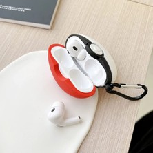 HappyCase Airpods Pro 2.nesil Kulaklık Kılıfı Figürlü Kulaklık Kılıfı Poke Topu Pokemon