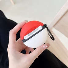 HappyCase Airpods Pro 2.nesil Kulaklık Kılıfı Figürlü Kulaklık Kılıfı Poke Topu Pokemon