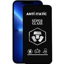 Caseart Apple iPhone 13 Pro Max Tam Kaplayan Anti Statik Dayanıklı Süper Cam Ekran Koruyucu