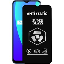 Caseart Realme C15 Tam Kaplayan Anti Statik Dayanıklı Süper Cam Ekran Koruyucu