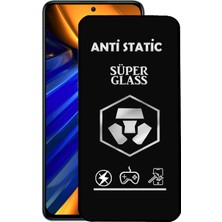 Caseart Poco F4 Tam Kaplayan Anti Statik Dayanıklı Süper Cam Ekran Koruyucu