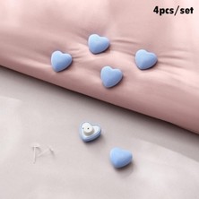 New Life Pratik Yorgan Tutucu Iğneli Klips Nevresim Sabitleyici Çarşaf Yorgan Kılıfı Kaydırmaz Mavi 4 Adet