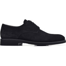 Nevzat Onay Hakiki Deri Siyah Günlük Bağcıklı Erkek Ayakkabı -11179-