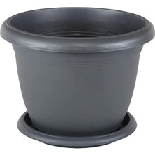 Serinova V507 Villa Saksı Set No: 7 8,8 Litre, 31 cm, Antrasit