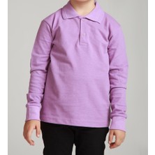 YHE Store Unisex Penye Polo Yaka Okul Tişörtü