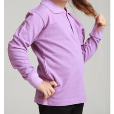 YHE Store Unisex Penye Polo Yaka Okul Tişörtü