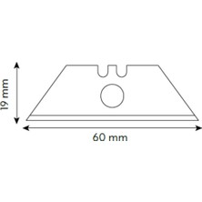 Vıp-Tec Profesyonel Halıcı Tip Kancalı Trapez Metal Maket Bıçağı