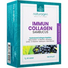 Naturagen Immun Collagen Sambucus Glutatyon Multivitamin 60 Tablets+Hap Kutusu