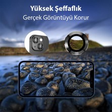 Polhammobile Polham 0.4mm Metal iPhone 14-14 Plus Kamera Lens Koruyucu, 9h 5 Katmanlı Çizilmez Kamera Koruyucu