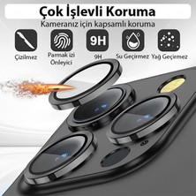 Polhammobile Polham 0.4mm Metal iPhone 14 Pro-14 Pro Max Kamera Lens Koruyucu,3 Adet Set Kamera Koruyucu Kırılmaz