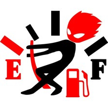 Sticker Master Yakıt Göstergesi Depo Kapağı Sticker Komik Araba Oto Çıkartma 13 cm Oto Motor Pc Etiket