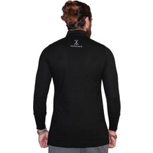 Capotrio Erkek Bohem Uzun Kol Polo Yaka T-Shirt