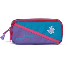 Beverly Hills Polo Club BHPC75560 Lila Mor Unisex Çift Bölmeli Kalemlik Kalem Kutusu